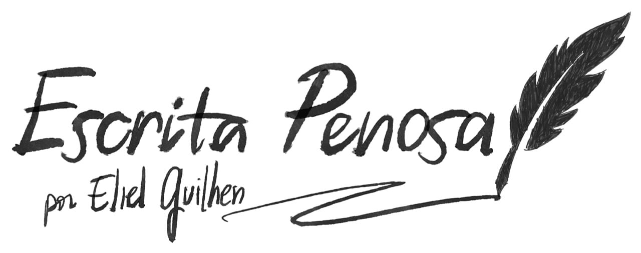 Novo logo do Escrita Penosa feito no Procreate